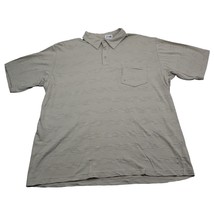 Columbia Shirt Mens XL Brown Beige Polo Outdoors Fishing Short Sleeve - £14.21 GBP
