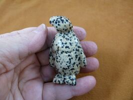 (Y-PEN-721) white spotted PENGUIN gemstone BIRD penguins king emperor An... - $356.06 MXN