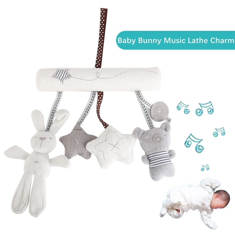 Play Infant Toddler Rattles Play For Baby Stroller Crib Soft Rabbit Bear Style P - £23.32 GBP