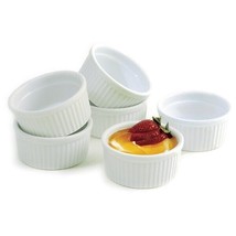 Norpro Ramekin Set White 6 Included 4oz Each Porcelain - £36.87 GBP