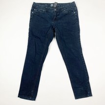 Mossimo Premium Denim Womens Jeans Dark Blue Size 8R Low Rise Fit Coupe 3 - $167.49 MXN