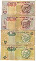 Angola, 500, 5000 Kwanzas, (Lot of 4) Banco Nacional De angola Banknotes - $13.40