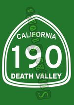 420 California Highway 190 Death Valley USA Road Vinyl Sticker Decal - $5.93