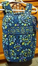 Vera Bradley Campus Laptop Backpack Large Computer Bag Indigo Pop Blue Floral - £23.55 GBP