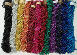 36 Choice Mardi Gras Beads Football Tailgate Party Necklaces 3 dozen - £6.66 GBP