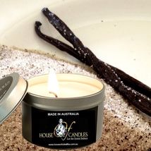 Brown Sugar &amp; Vanilla Eco Soy Wax Scented Tin Candles Vegan Friendly Hand Poured - £11.99 GBP+