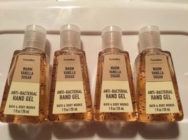 Bath &amp; Body Works Pocketbac anti bacterial Hand gel X4 Warm Vanilla Suga... - £10.15 GBP