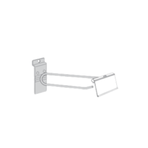 Slatwall Flip Scan Chrome 4 Inch Peg Hook Durable For 4” on Center Slatwall - $2.61