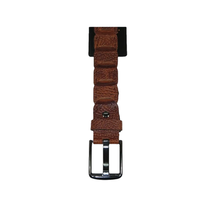Men Genuine Leather Belt PIERO ROSSI Turkey Crocodile print Hand Stich 69 Cognac image 2