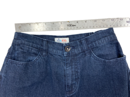 D &amp; Co. Denim &amp; Company Women&#39;s Size XS Distressed Blue Jeans Mid-Rise Stretch - £8.15 GBP