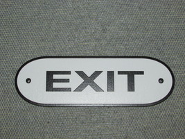 EXIT 8&quot; Door Sign Black &amp; White - £15.20 GBP