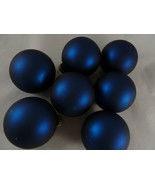 Vintage Krebs European glass christmas ornaments 6 Blue with Classic Kre... - $23.45 CAD