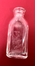 Antique Sun Babe Glass Embossed Baby Bottle 2 3/4 x 1 1/8 x 3/4 Inch - $228.35 MXN