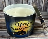 Happy Halloween 9 oz 2-Wick Jar Candle - Pumpkin Scented - New - $9.74