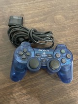 Sony PlayStation 2 PS2 Ocean Blue Clear Controller OEM DualShock 2 SCPH-10010 - £20.08 GBP