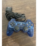 Sony PlayStation 2 PS2 Ocean Blue Clear Controller OEM DualShock 2 SCPH-... - £19.76 GBP