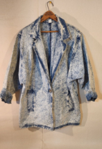 Denim Jacket Acid Wash Made in USA - £37.08 GBP