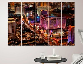 Las Vegas Canvas Print Las Vegas Canvas Set Las Vegas Skyline Art Las Vegas Wall - £37.84 GBP