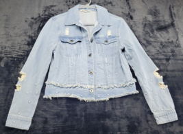 BB Dakota Jeans Jacket Womens Small Blue Denim Cotton Long Sleeve Button Front - £11.25 GBP