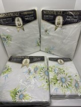 Vintage Springmaid FRESH DAISIES No-Iron Percale Durable Press Twin Sheet Set - £51.84 GBP