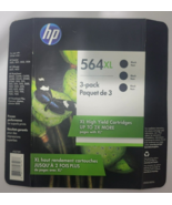 ORIGINAL HP 564XL Black Ink Cartridge Replacement 3-Pack Sealed - $16.99