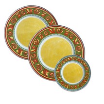 Formation 1980s metal enamelware plates set of 3 Tuscan Summer Dishes - £18.20 GBP