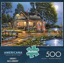 Buffalo Games Americana Collection Eugene&#39;s Gas &amp; Grocery 500 Pc Jigsaw ... - $19.79