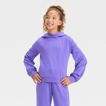 All In Motion Girls Cozy Fleece Hoodie Sweatshirt X-SMALL Purple New W Tags - $431.54 MXN