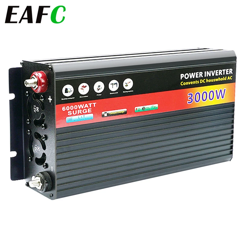 Car Inverter 12V 220V Car Voltage Converter 3000W-500W Power Inverter Ch... - £35.20 GBP+