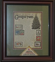 2008 USPS Framed Print A Stamp Stamp Art History Of Christmas - $27.68 CAD