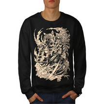 Wellcoda Dead Knight Bones Mens Sweatshirt, Scary Skull Casual Pullover Jumper - £23.73 GBP+
