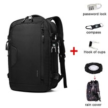 40L Travel Backpack Men USB Aesthetic Anti-theft 17.3 Laptop Backpack School Exp - £245.54 GBP