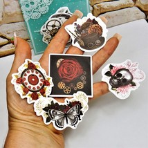 Steampunk Matte Stickers, 5 Pcs Ready To Gift In Gift Bag, Mini Gift For Kids - £7.90 GBP