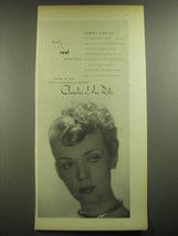 1946 Charles of the Ritz Salons Ad - Beauty is a cool proposition - $18.49