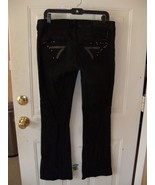 SEVEN 7 JEANS BLACK BOOT CUT SIZE 10 WOMEN&#39;S EUC - $725.71 MXN