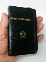 Vintage pocket New Testament, KJV, American Bible Society, Methodist Men logo - £10.19 GBP