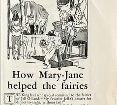 Jell-O Mary Jane Fairies 1933 Advertisement Gelatin Dessert Fruit Whip D... - $28.07 CAD