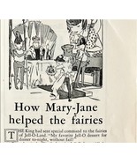 Jell-O Mary Jane Fairies 1933 Advertisement Gelatin Dessert Fruit Whip D... - $368.72 MXN