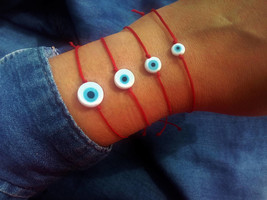 Red string evil eye bracelet women Evil eye jewelry men Evil eye charm Good luck - £4.00 GBP