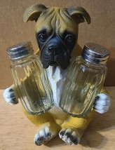 Bulldog Dog Rocky Spice Figurine Salt And Pepper Shaker Set - £24.23 GBP