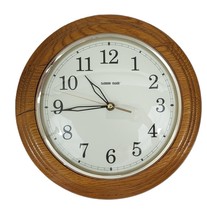 Lone Oak Classic Wooded Wall Clock 12&quot; ( works ) - $9.53 CAD