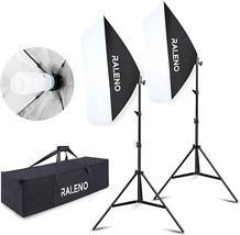 Raleno Softbox Photography Lighting Kit 20&quot; X 28&quot; Photography Continuous - $103.93
