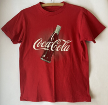 Enjoy Coca Cola Logo T-Shirt Short Sleeve Red Tee Retro Soda Pop XL - £10.21 GBP