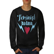 Wellcoda Feminist Hero Mens Sweatshirt, Intersectional Casual Pullover Jumper - £23.64 GBP+