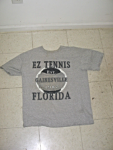 EZ Tennis Gainesville Florida Gildan Ultra Cotton Size Large T-Shirt USED - $8.99