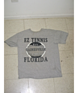 EZ Tennis Gainesville Florida Gildan Ultra Cotton Size Large T-Shirt USED - $171.16 MXN