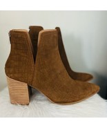 Steve Madden Women&#39;s Thrived Ankle Suede Bootie, Croc Brown, Size 10, NWT - $94.37 CAD
