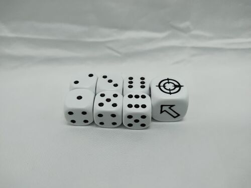 (7) Warhammer 40k Black And White Dice - $16.82