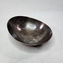 Vintage Silverplate Oblong Dish Bowl 5x6.5 Inches - £10.98 GBP