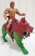 Vintage Motu HE-MAN And Battle Cat Set - 1981 Soft Head Taiwan Figure &amp; Armour - £21.43 GBP